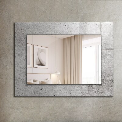 Spiegel mit aufdruck Spiegel mit aufdruck Betonwand-Textur