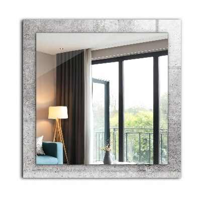 Spiegel mit aufdruck Spiegel mit aufdruck Betonwand-Textur