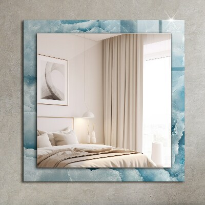 Spiegel mit aufdruck Spiegel mit aufdruck Blauer Marmor Textur