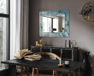 Spiegel mit aufdruck Spiegel mit aufdruck Blauer Marmor Textur