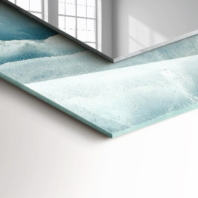 Spiegel mit aufdruck Spiegel mit aufdruck Blauer Marmor Textur