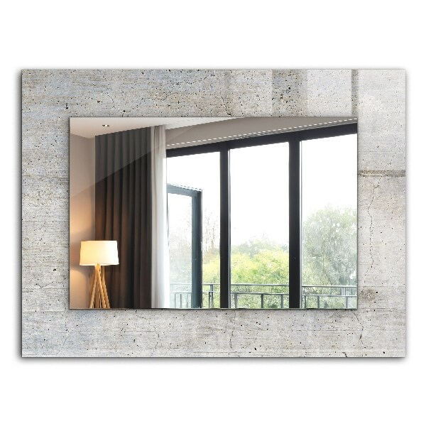 Spiegel mit ornamenten Spiegel mit ornamenten Rissige Betonwand