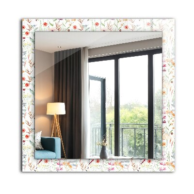 Bedruckter spiegel Bedruckter spiegel Florales Aquarellmuster