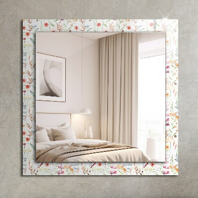 Bedruckter spiegel Bedruckter spiegel Florales Aquarellmuster