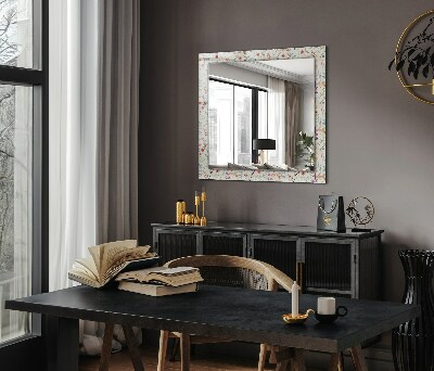 Bedruckter spiegel Bedruckter spiegel Florales Aquarellmuster