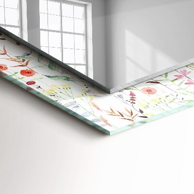 Bedruckter spiegel Bedruckter spiegel Florales Aquarellmuster