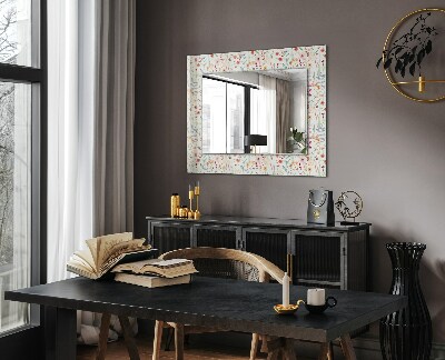 Bedruckter spiegel Bedruckter spiegel Florales Aquarellmuster