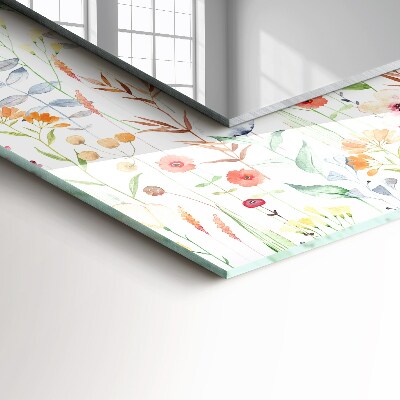 Bedruckter spiegel Bedruckter spiegel Florales Aquarellmuster