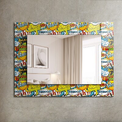 Spiegel mit motivdruck Spiegel mit motivdruck Bunte Cartoon-Ballons
