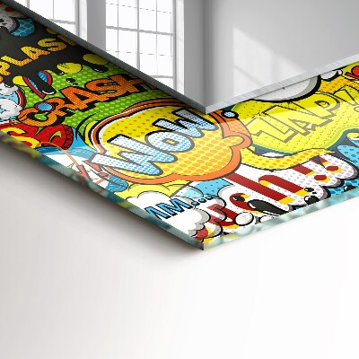 Spiegel mit motivdruck Spiegel mit motivdruck Bunte Cartoon-Ballons