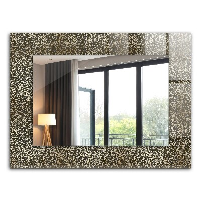 Bedruckter spiegel Bedruckter spiegel Goldenes ornamentales Muster