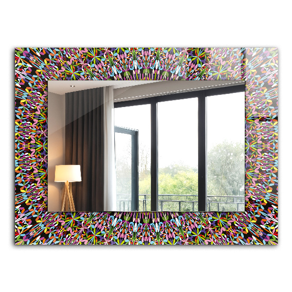 Bedruckte spiegel Bedruckte spiegel Buntes Mandala-Muster