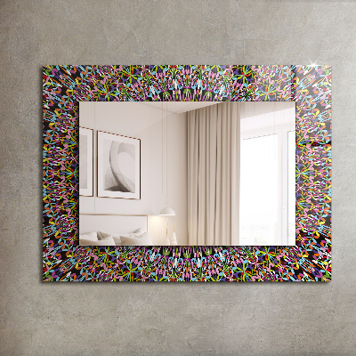 Bedruckte spiegel Bedruckte spiegel Buntes Mandala-Muster