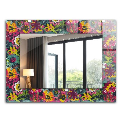 Spiegel mit aufdruck Spiegel mit aufdruck Bunte florale Muster