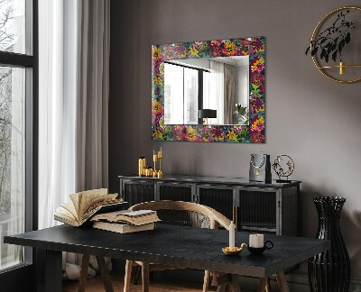 Spiegel mit aufdruck Spiegel mit aufdruck Bunte florale Muster