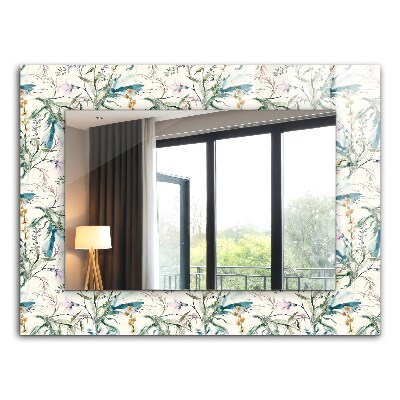 Spiegel mit motivdruck Spiegel mit motivdruck Florales Aquarellmuster