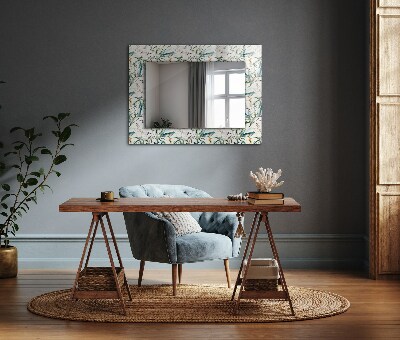 Spiegel mit motivdruck Spiegel mit motivdruck Florales Aquarellmuster