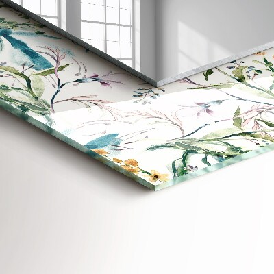 Spiegel mit motivdruck Spiegel mit motivdruck Florales Aquarellmuster