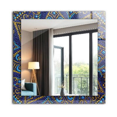 Spiegel ornament Spiegel ornament Blau gepunktetes Mandala