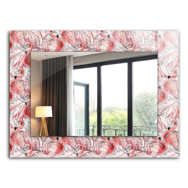 Spiegel mit ornamenten Spiegel mit ornamenten Rosa Flamingos