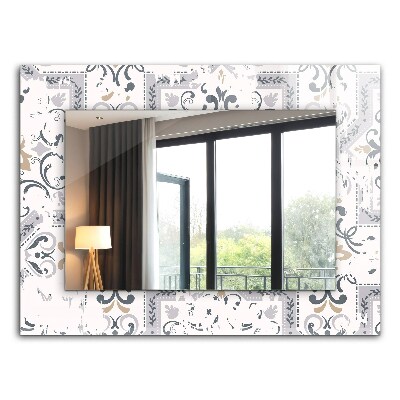 Bedruckter spiegel Bedruckter spiegel Kachelmuster Ornamente