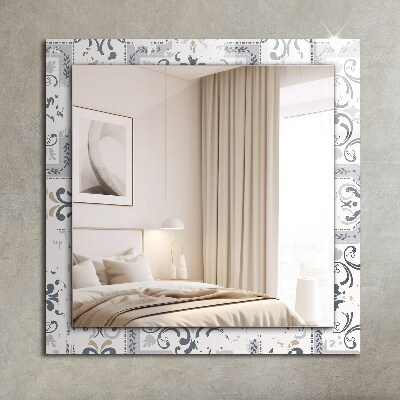 Bedruckter spiegel Bedruckter spiegel Kachelmuster Ornamente