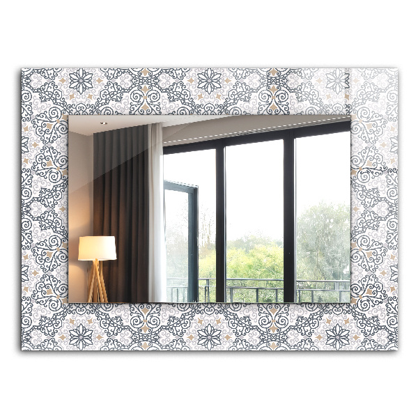 Spiegel mit aufdruck Spiegel mit aufdruck Kachelmuster Ornamente
