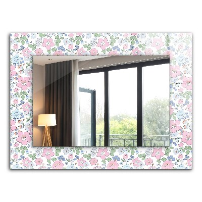 Spiegel mit zierrahmen Spiegel mit zierrahmen Florales Stoffmuster