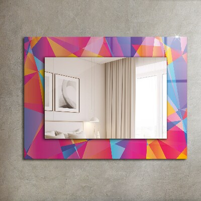 Bedruckter spiegel Bedruckter spiegel Bunte geometrische Muster