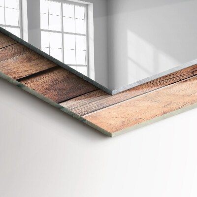Spiegel mit aufdruck Spiegel mit aufdruck Getäfelte Wand aus Holz