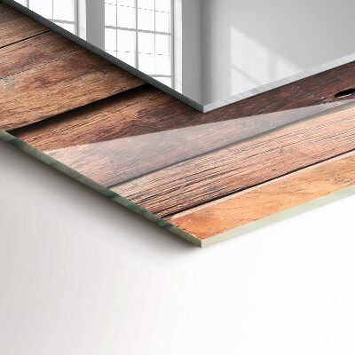 Spiegel mit aufdruck Spiegel mit aufdruck Getäfelte Wand aus Holz