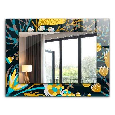 Spiegel mit ornamenten Spiegel mit ornamenten Blumen-Blatt-Muster