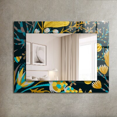 Spiegel mit ornamenten Spiegel mit ornamenten Blumen-Blatt-Muster