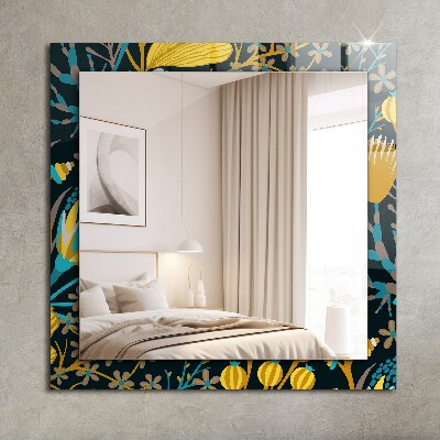 Spiegel mit ornamenten Spiegel mit ornamenten Blumen-Blatt-Muster