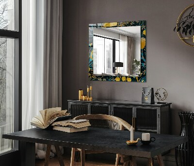 Spiegel mit ornamenten Spiegel mit ornamenten Blumen-Blatt-Muster
