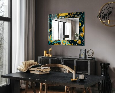 Spiegel mit ornamenten Spiegel mit ornamenten Blumen-Blatt-Muster
