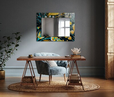 Spiegel mit ornamenten Spiegel mit ornamenten Blumen-Blatt-Muster