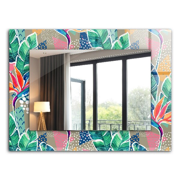 Spiegel mit aufdruck Spiegel mit aufdruck Blumen und Blätter