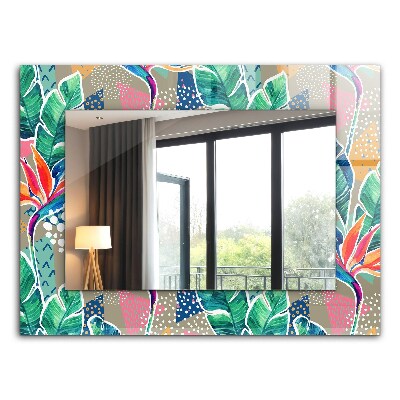 Spiegel mit aufdruck Spiegel mit aufdruck Blumen und Blätter