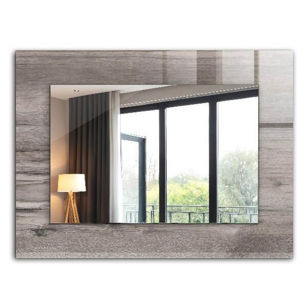 Spiegel mit motivdruck Spiegel mit motivdruck Holzbrett-Textur