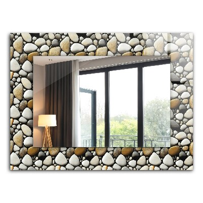 Bedruckte spiegel Bedruckte spiegel Steine Muster Textur