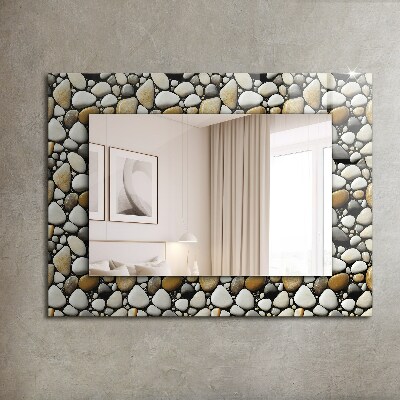 Bedruckte spiegel Bedruckte spiegel Steine Muster Textur