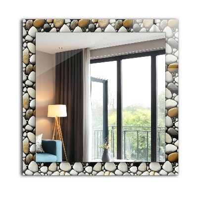 Bedruckte spiegel Bedruckte spiegel Steine Muster Textur