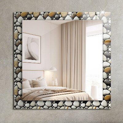 Bedruckte spiegel Bedruckte spiegel Steine Muster Textur