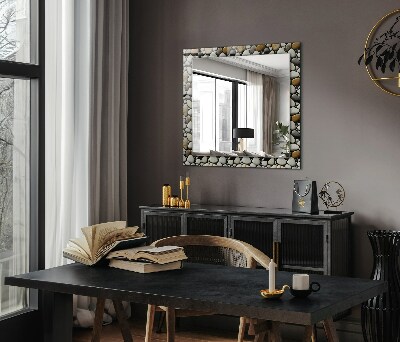 Bedruckte spiegel Bedruckte spiegel Steine Muster Textur