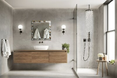 Bedruckte spiegel Bedruckte spiegel Steine Muster Textur