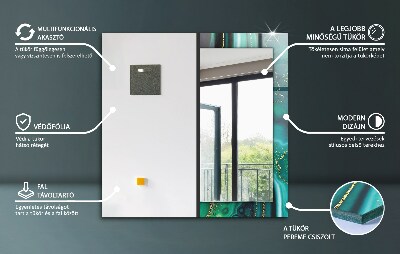 Spiegel mit motivdruck Spiegel mit motivdruck Abstraktes geometrisches Muster