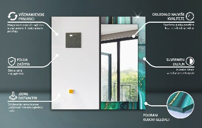 Spiegel mit motivdruck Spiegel mit motivdruck Abstraktes geometrisches Muster