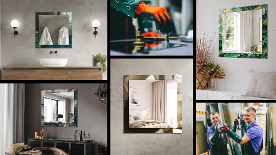 Bedruckter spiegel Bedruckter spiegel Holzmaserung Textur