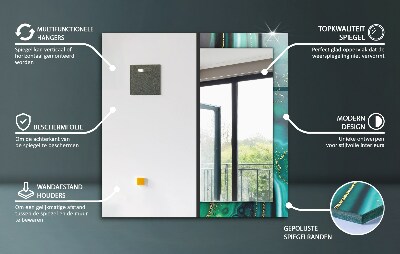 Bedruckter spiegel Bedruckter spiegel Holzmaserung Textur